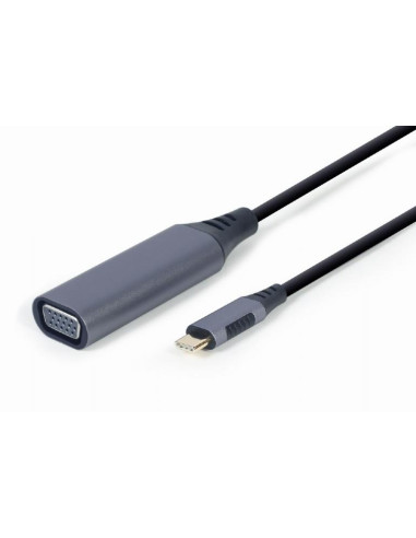 I/O ADAPTER USB-C TO VGA/GREY A-USB3C-VGA-01 GEMBIRD
