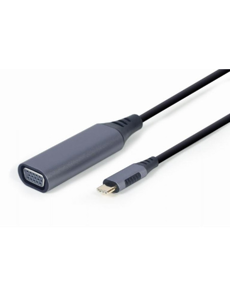 I/O ADAPTER USB-C TO VGA/GREY A-USB3C-VGA-01 GEMBIRD