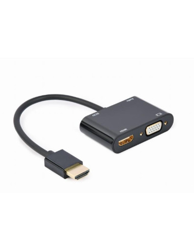 I/O ADAPTER HDMI TO HDMI/VGA/A-HDMIM-HDMIFVGAF-01 GEMBIRD