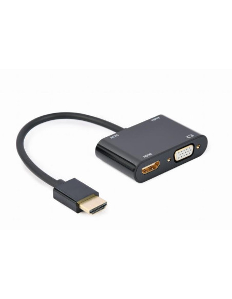I/O ADAPTER HDMI TO HDMI/VGA/A-HDMIM-HDMIFVGAF-01 GEMBIRD
