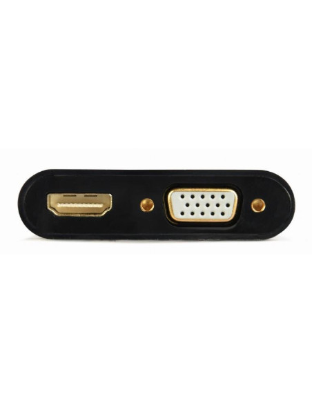 I/O ADAPTER HDMI TO HDMI/VGA/A-HDMIM-HDMIFVGAF-01 GEMBIRD