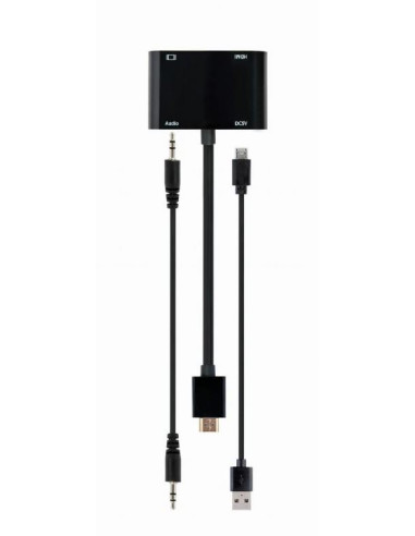 I/O ADAPTER HDMI TO HDMI/VGA/A-HDMIM-HDMIFVGAF-01 GEMBIRD