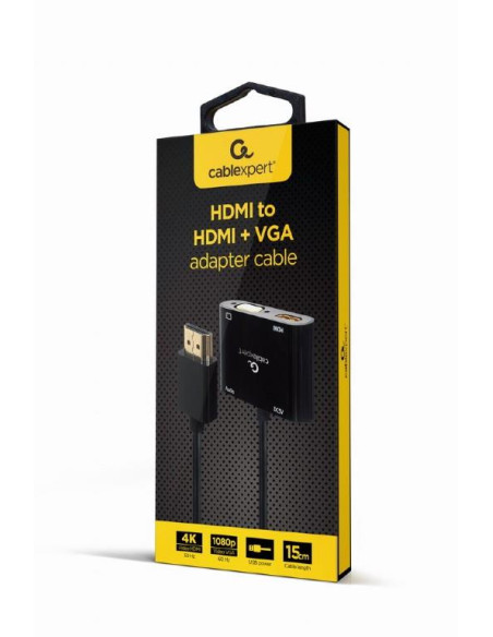 I/O ADAPTER HDMI TO HDMI/VGA/A-HDMIM-HDMIFVGAF-01 GEMBIRD