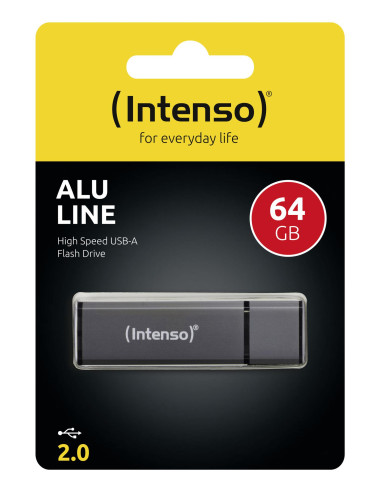 MEMORY DRIVE FLASH USB2 64GB/ANTHRACITE 3521491 INTENSO