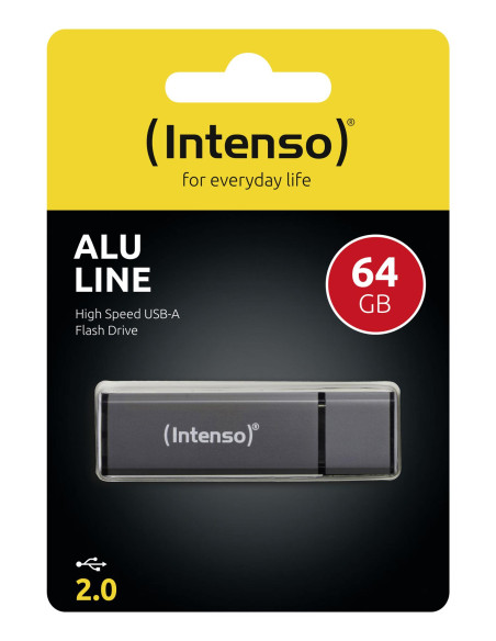 MEMORY DRIVE FLASH USB2 64GB/ANTHRACITE 3521491 INTENSO