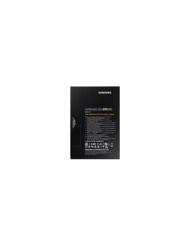 SSD, SAMSUNG, 870 EVO, 2TB, SATA, SATA 3.0, MLC, Write speed 530 MBytes/sec, Read speed 560 MBytes/sec, 2,5", TBW 1200 TB, MTBF