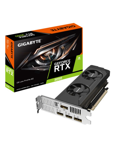 Graphics Card, GIGABYTE, NVIDIA, GeForce RTX 3050, 1470 MHz, 6 GB, GDDR6, 96 bit, PCI Express 4.0, Active, GV-N3050D6-6GL
