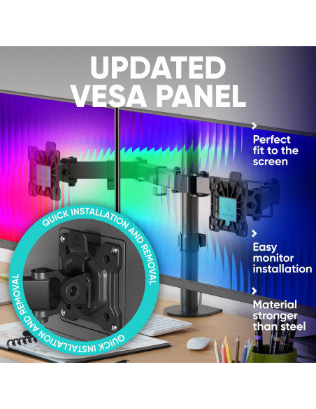 MONITOR ACC DESK MOUNT/13-32" BLACK D221E-B ONKRON