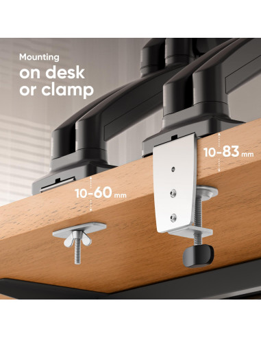 MONITOR ACC DESK MOUNT/13-32" BLACK G160-B ONKRON