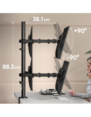 MONITOR ACC DESK MOUNT/13-32" BLACK D421E-B ONKRON