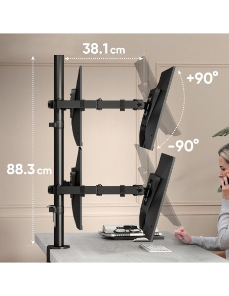 MONITOR ACC DESK MOUNT/13-32" BLACK D421E-B ONKRON