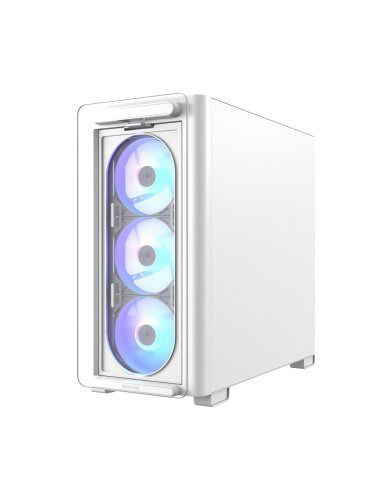 Case, ASUS, A23 PLUS, MidiTower, Case product features Transparent panel, MicroATX, MiniITX, Colour White, A23PLUSTG/ARGBWHITE