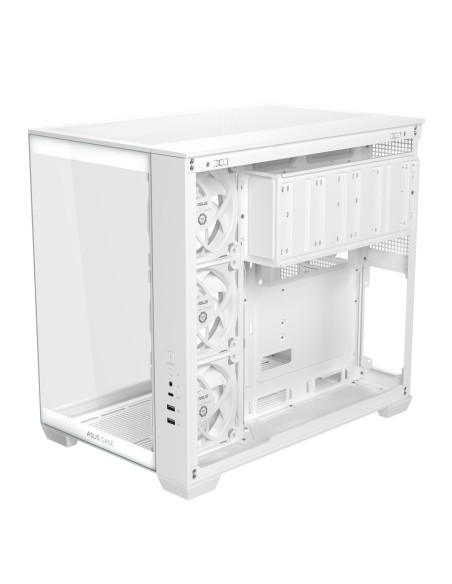 Case, ASUS, ATX/micro ATX/Mini-ITX, White, PC, A32 Plus TG ARGB White, 90DC00S3-B19000