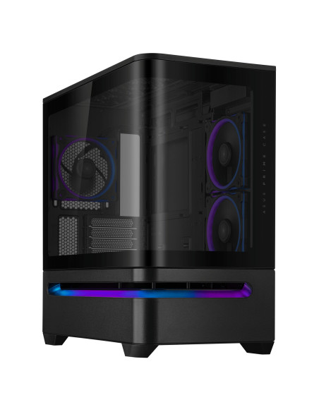Case, ASUS, micro ATX/Mini-ITX, Black, Midi Tower, PC, Prime AP202 ARGB, PRIMEAP202TG