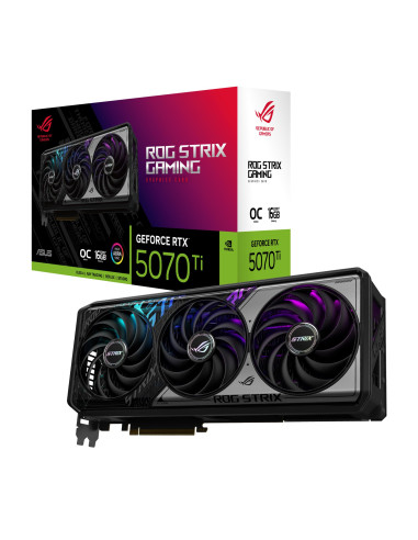 Graphics Card, ASUS, NVIDIA, GeForce RTX 5070 Ti, 16 GB, GDDR7, 256 bit, PCI Express 5.0, Active, STRIX-RTX5070TIO16G-GAM
