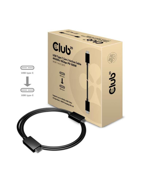 CABLE USB-C TO USB-C 1M/M/M CAC-1522 CLUB3D