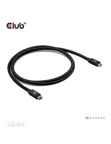 CABLE USB-C TO USB-C 1.2M/BLACK CAC-1570 CLUB3D
