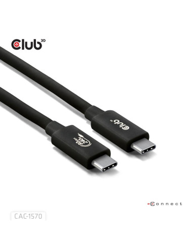 CABLE USB-C TO USB-C 1.2M/BLACK CAC-1570 CLUB3D