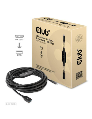 CABLE USB-C TO USB 10M/M/F CAC-1538 CLUB3D