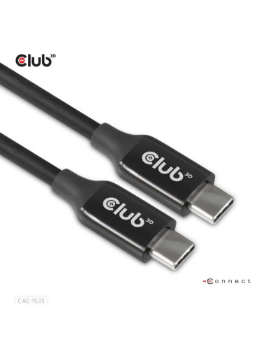 CABLE USB-C TO USB-C 5M/M/M CAC-1535 CLUB3D