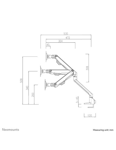 MONITOR ACC DESK MOUNT 10-32"/FPMA-D750DBLACK2 NEOMOUNTS