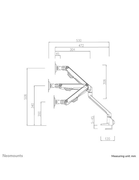 MONITOR ACC DESK MOUNT 10-32"/FPMA-D750DBLACK2 NEOMOUNTS
