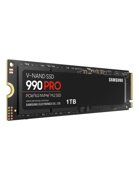 SSD, SAMSUNG, 990 PRO, 1TB, M.2, PCIE, NVMe, MLC, Write speed 6900 MBytes/sec, Read speed 7450 MBytes/sec, 2.3mm, TBW 600 TB, M