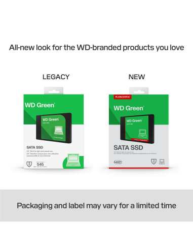 SSD, SANDISK, Green, POWERED BY SANDISK, 1000 GB, Serial ATA III, Read speed 545 MB/s, 2.5", WDS100T5G0A-00CPT0