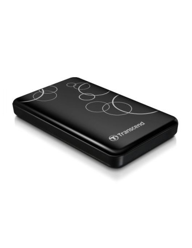 External HDD, TRANSCEND, StoreJet, 1TB, USB 3.0, Colour Black, TS1TSJ25A3K