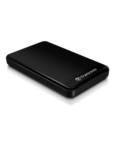 External HDD, TRANSCEND, StoreJet, 1TB, USB 3.0, Colour Black, TS1TSJ25A3K