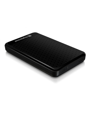 External HDD, TRANSCEND, StoreJet, 1TB, USB 3.0, Colour Black, TS1TSJ25A3K