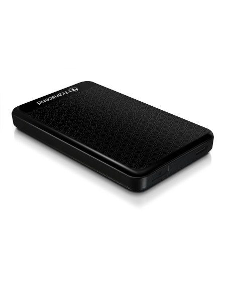 External HDD, TRANSCEND, StoreJet, 1TB, USB 3.0, Colour Black, TS1TSJ25A3K