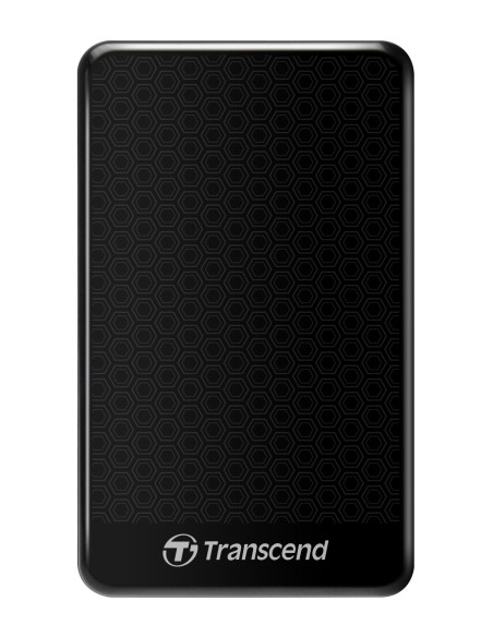 External HDD, TRANSCEND, StoreJet, 1TB, USB 3.0, Colour Black, TS1TSJ25A3K