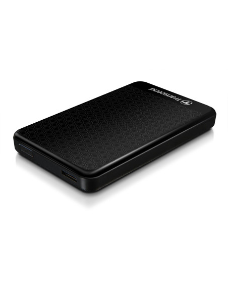 External HDD, TRANSCEND, StoreJet, 1TB, USB 3.0, Colour Black, TS1TSJ25A3K