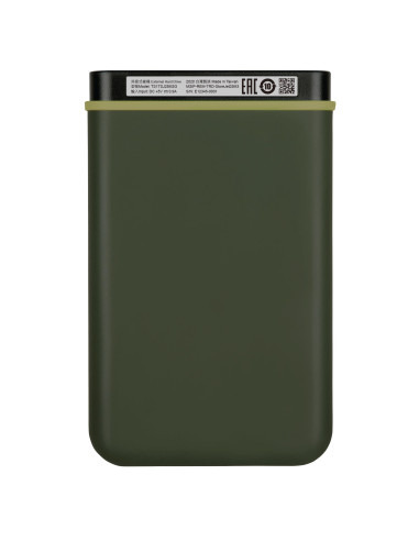 External HDD, TRANSCEND, StoreJet, 1TB, USB 3.1, Colour Green, TS1TSJ25M3G