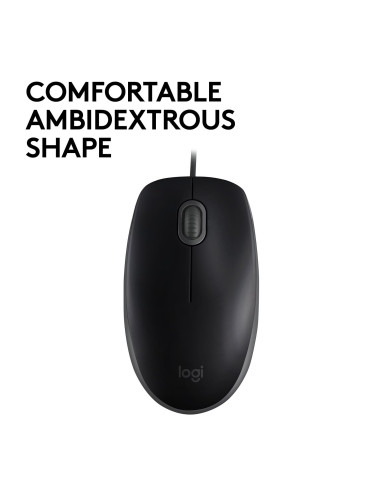 MOUSE USB OPTICAL B110 SILENT/BLACK 910-005508 LOGITECH