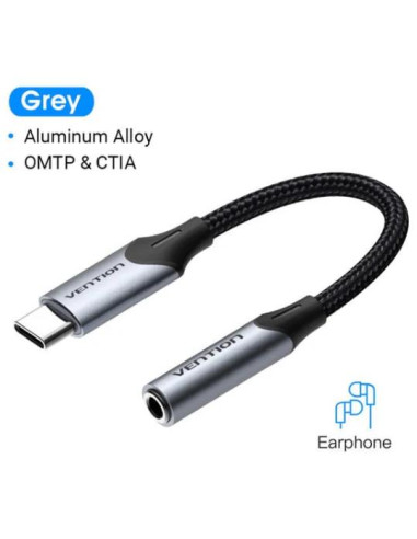 ADAPTER USB-C TO AUDIO 3.5MM/0.1M BGJHA VENTION