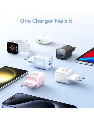 MOBILE CHARGER WALL 30W USB/2P WHITE FEQW0-EU VENTION