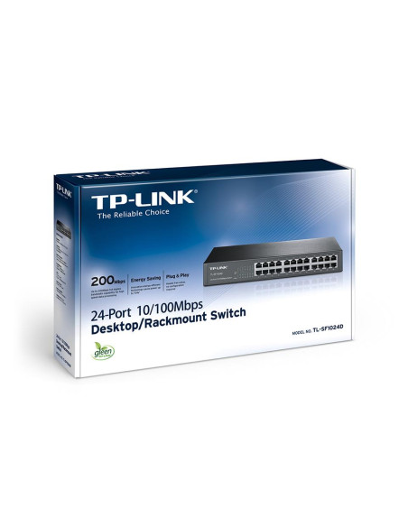 Switch, TP-LINK, 24x10Base-T / 100Base-TX, TL-SF1024D