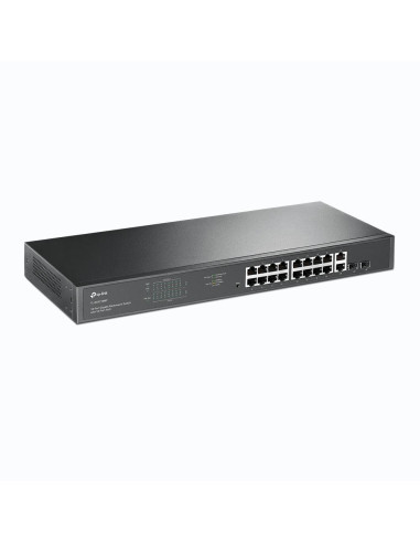 Switch, TP-LINK, TL-SG1218MP, Desktop/pedestal, Rack, 16x10Base-T / 100Base-TX / 1000Base-T, PoE+ ports 16, 250 Watts, TL-SG121
