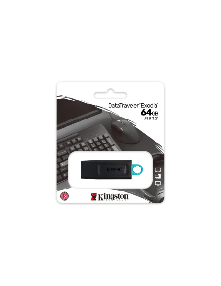 MEMORY DRIVE FLASH USB3.2/64GB DTX/64GB KINGSTON
