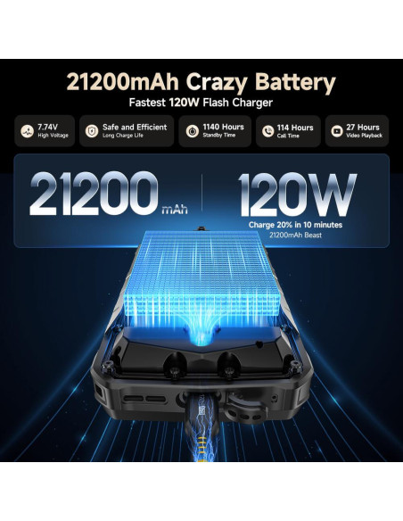 MOBILE PHONE ARMOR 29 ULTRA/16GB/1TB MARVEL BLACK ULEFONE