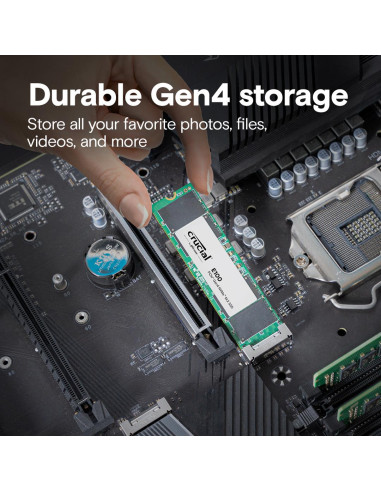 SSD, CRUCIAL, 100xTBW rating, NVMe Yes, PCI Express 4.0, M.2, 2000 GB, E100, CT2000E100SSD8