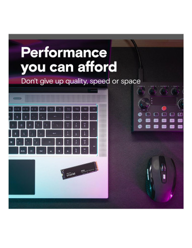 SSD, CRUCIAL, P510, 2TB, M.2, PCIe Gen5, NVMe, TLC, Write speed 8700 MBytes/sec, Read speed 10000 MBytes/sec, TBW 1200 TB, CT20