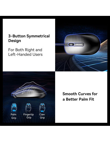 MOUSE USB OPTICAL BLACK/KTABG VENTION