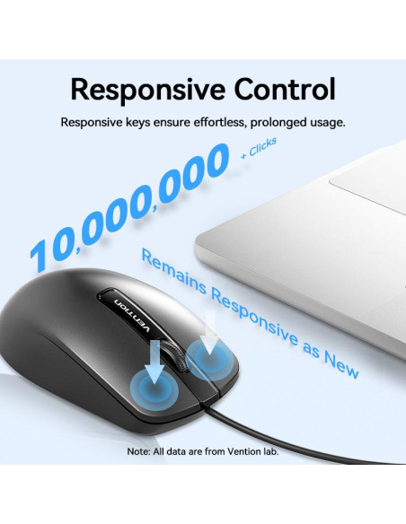 MOUSE USB OPTICAL BLACK/KTABG VENTION
