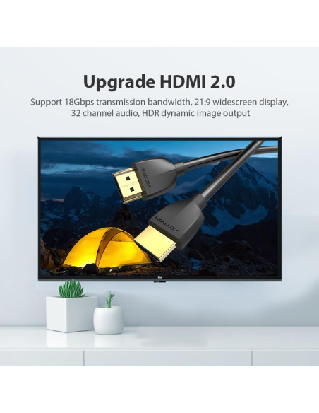CABLE HDMI 2M/BLACK AAIBH VENTION