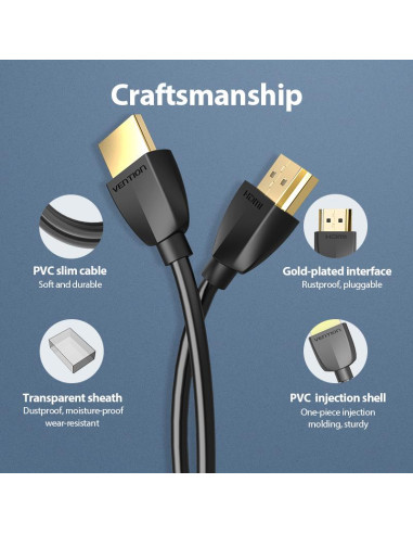 CABLE HDMI 2M/BLACK AAIBH VENTION