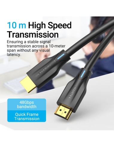 CABLE HDMI 8K/1M BLACK AANBF VENTION
