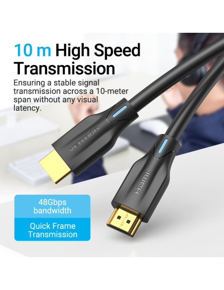 CABLE HDMI 8K/3M BLACK AANBI VENTION